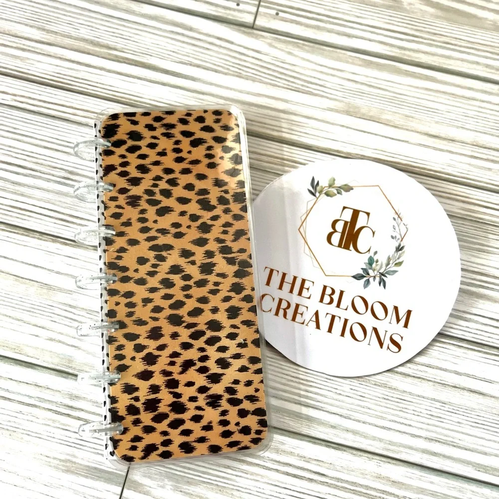 Happy planner weekly notes Skinny mini size Fierce woman leopard cheetah